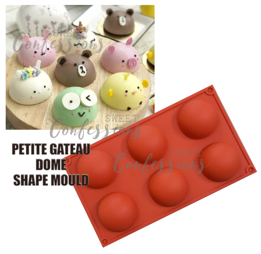 6 / 15 cavity Petite gateau dome silicon round silicone mould mousse ball sphere round cake pan mold