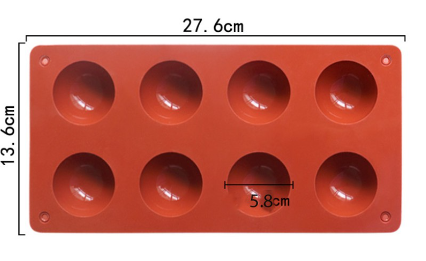6 / 15 cavity Petite gateau dome silicon round silicone mould mousse ball sphere round cake pan mold