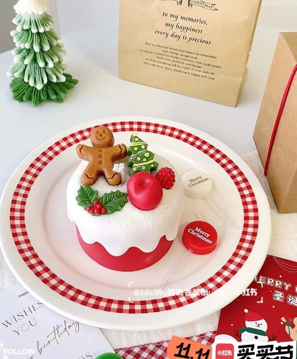 Holly leaf christmas tree cake decorating mould xmas silicone mold