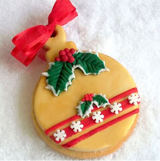 Holly leaf christmas tree cake decorating mould xmas silicone mold