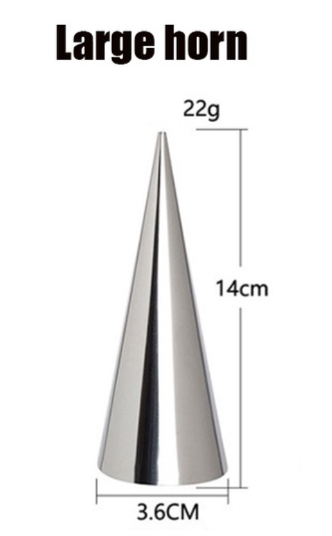 10pcs Cream horn moulds Cone Stainless Steel Roll Horn Forms Conical Danish Pastry Croissant Cones Mold