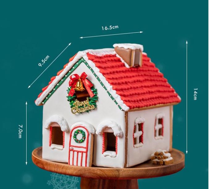 3D gingerbread house cookie cutters set christmas decorating