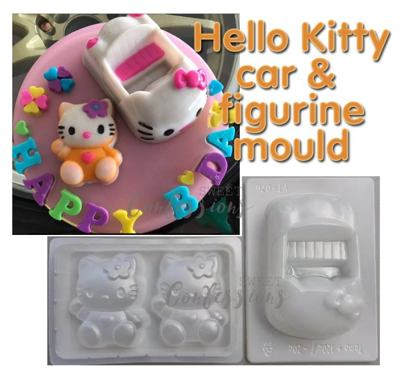 Hello kitty car jelly mould agar agar plastic mold