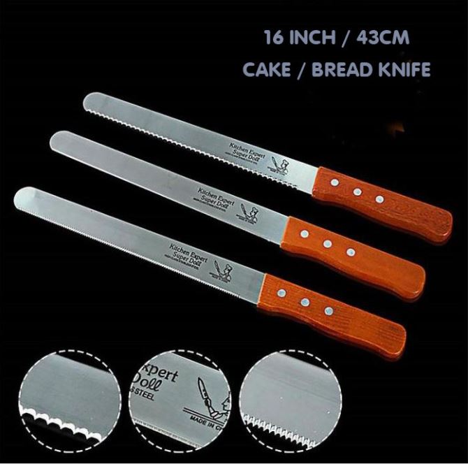 42cm Bread knife / long cake knife for leveling or slicing kitchen Knife