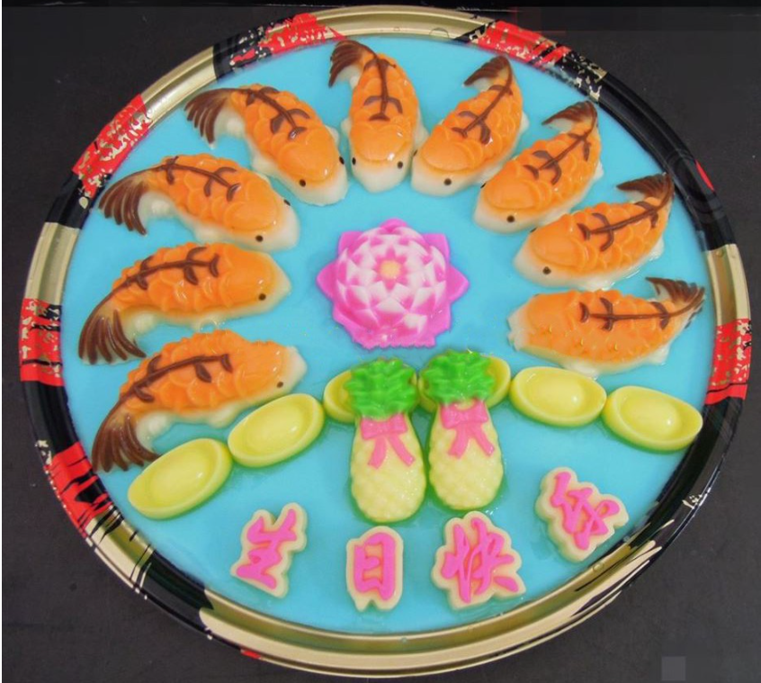 🇸🇬 Trout koi fish silicone mould jelly making new year rice cake making