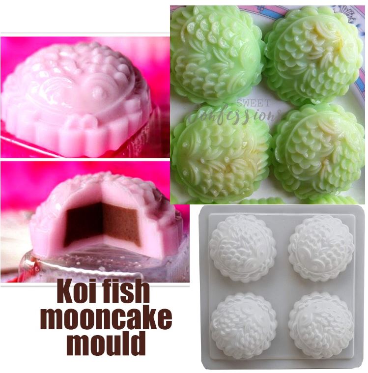 Koi fish mooncake mould plastic jelly mould baking mold