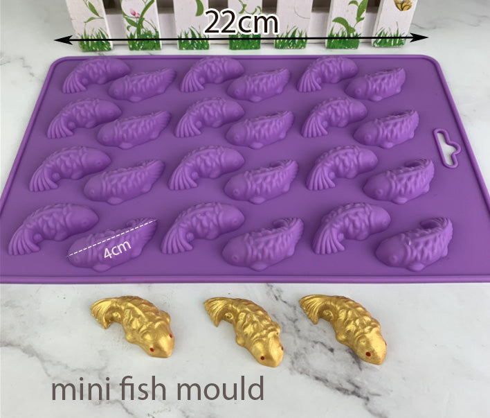 Koi fish mould carp auspicious fish 鲤鱼模 jelly mold chocolate mould