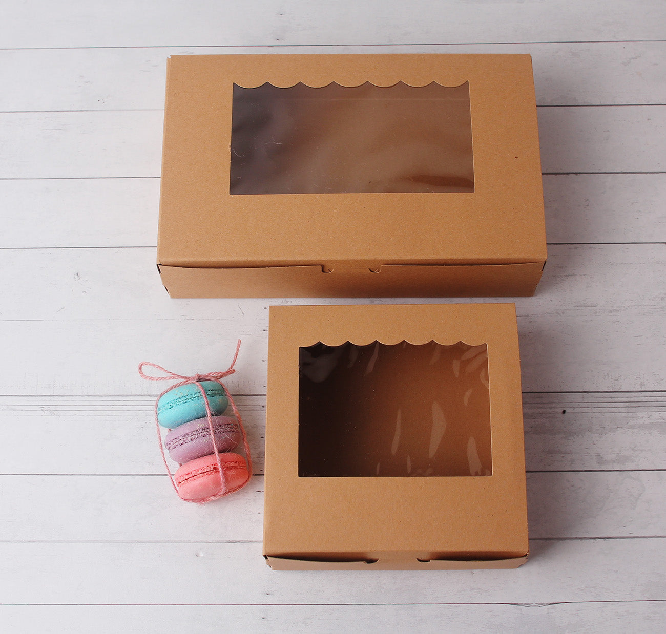 Kraft food box Mooncake box/Cake box/ cupcake/ Brownie / cream puff packaging box cake pastry packing box