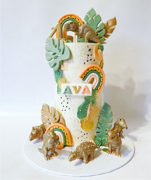 4pc leaf cutter set tropical leaves cake decorating mould monstera fern leaf cutters cut-out animal cake decoration