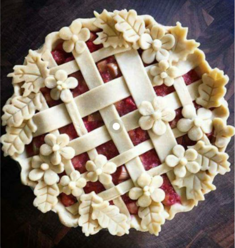 Flaky pie 4pc leaf cutter cherry cutter veining fondant cookie cutter gumpaste plunger cutters in a set