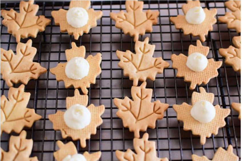 Flaky pie 4pc leaf cutter cherry cutter veining fondant cookie cutter gumpaste plunger cutters in a set