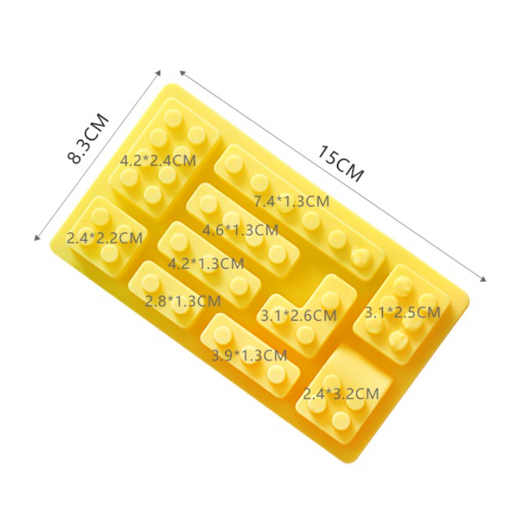 Lego bricks silicone mould for cake decorating silicon mold chocolate mould