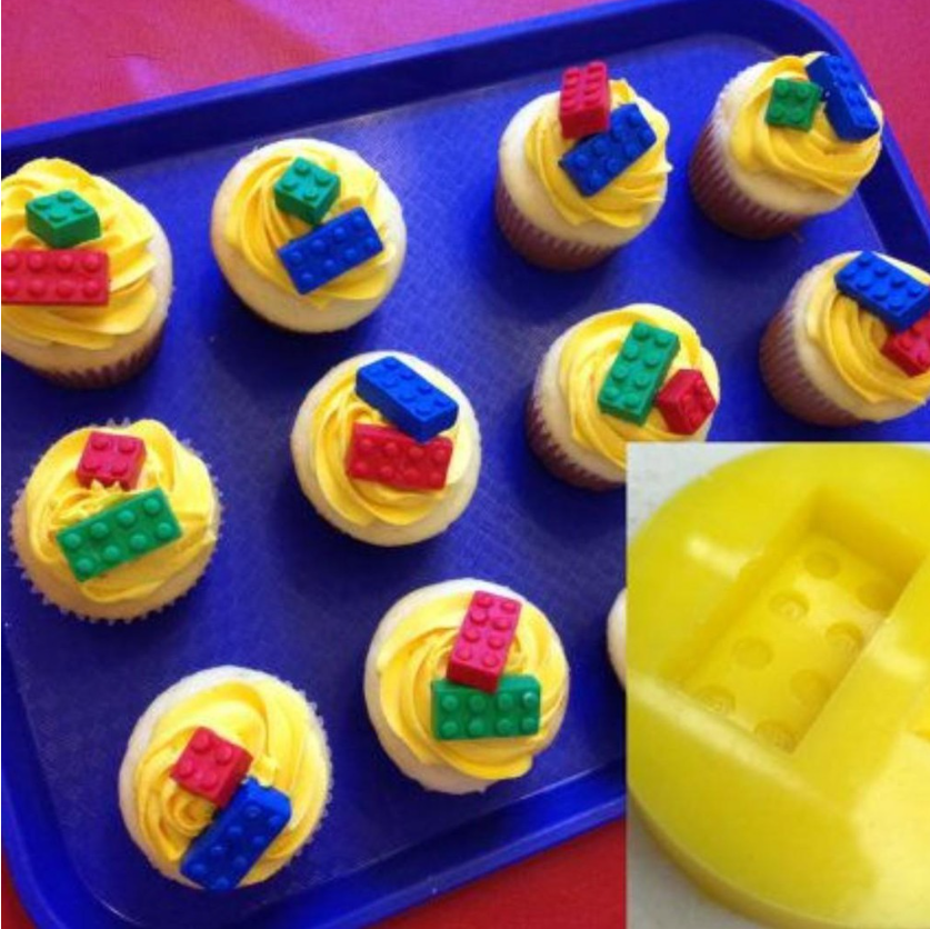 Lego bricks silicone mould for cake decorating silicon mold chocolate mould
