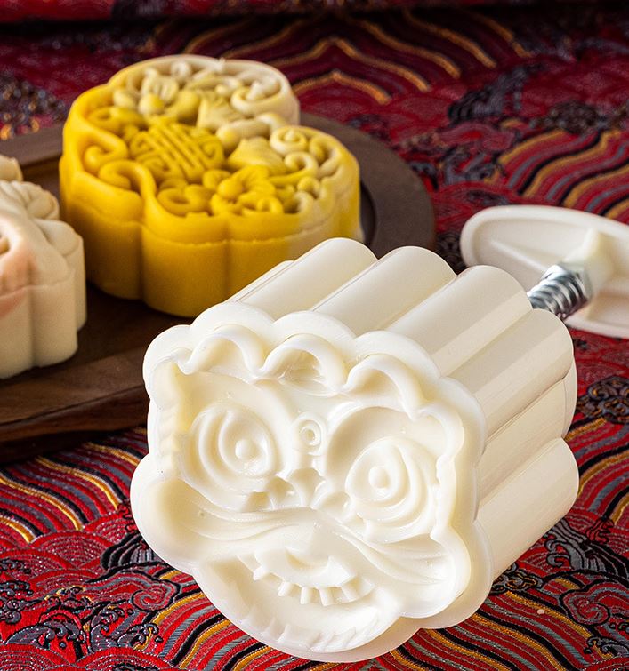 75g / 125g Lion Dance mooncake mould Mystic knot presser mooncake plunger mold