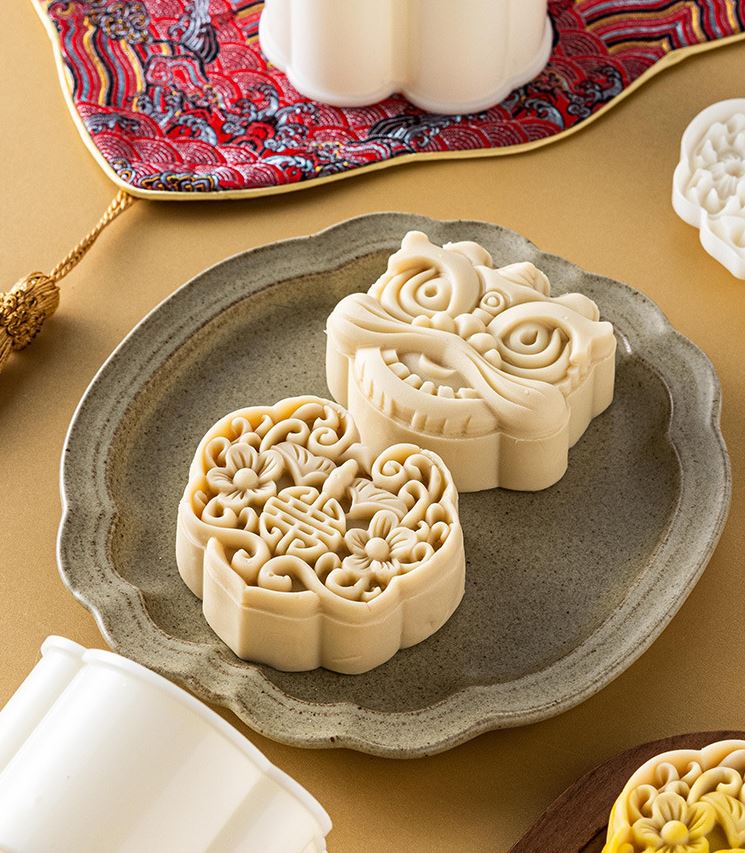 75g / 125g Lion Dance mooncake mould Mystic knot presser mooncake plunger mold