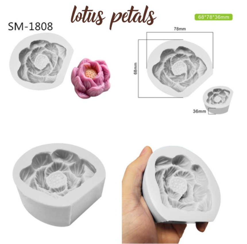 3D Lotus flower mould jelly art or peony cake decorating mold 莲花模 荷花 牡丹花模