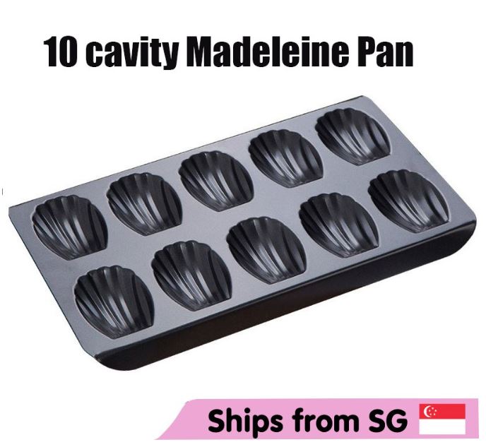 10 / 12 cavity madeleine pan cake baking mould seashell baking tray madeline