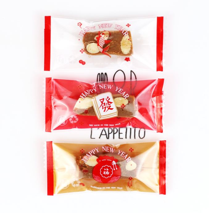100pcs chinese new year cookie bag 寿鹤 crane heat sealer wrapper pineapple tart packaging for 50g 80g