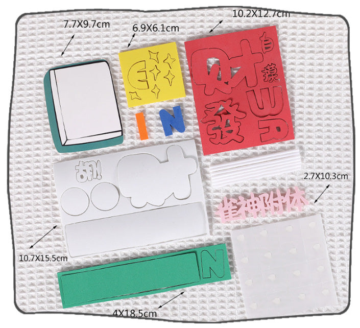 (Full set) Mahjong cake topper chocolate jelly mahjong fondant look-alike cake decoration 麻将蛋糕