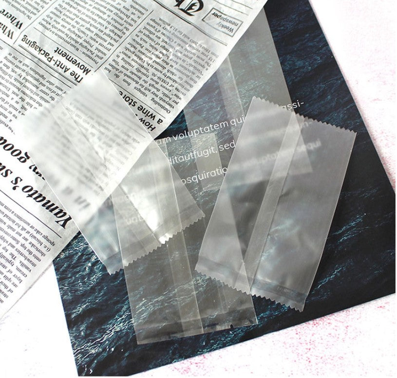 🔥 🇸🇬 100pcs madeleine financier wrappers cookie bag pasty packaging bag food heat sealer type heat seal