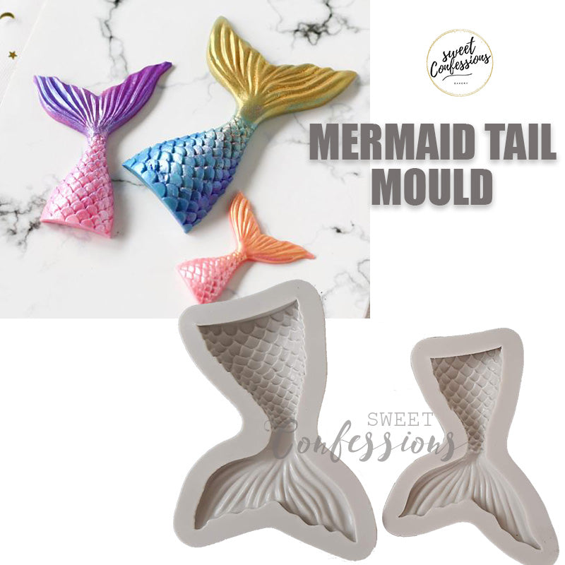 Mermaid tail ocean aquarium theme fondant mould cupcake mold cutter