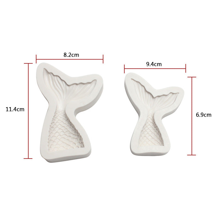 Mermaid tail ocean aquarium theme fondant mould cupcake mold cutter