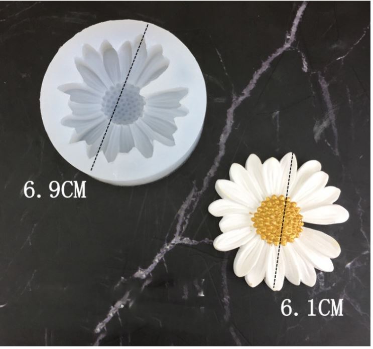 Gerbera sunflower mould tart pan decoration daisy silicone mould jelly art silicon mold