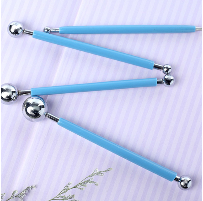 Modelling ball Tool Gelatin melting tool jelly art tool Set Baking Balls Tools Press Indent Smoother Rounder Circle
