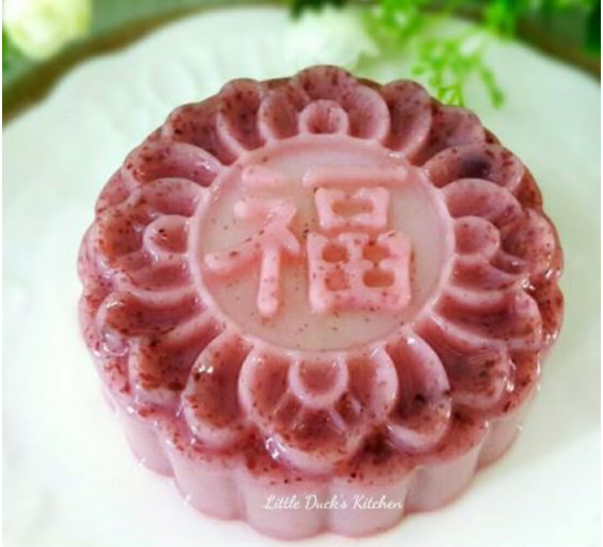 Fortune 福 jelly mould mooncake mold 4 cavity plastic mooncake tray
