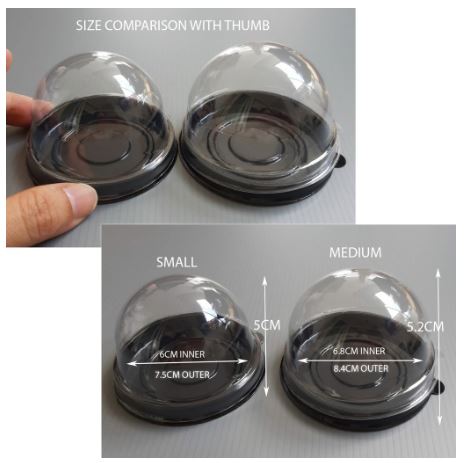 50pcs mooncake tray mooncake box Dome Round mooncake case (Room 1) packaging box
