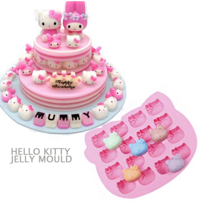 Hello kitty jelly mould chocolate silicone mould cake decorating silicon mold