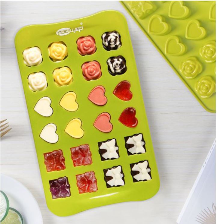 Rose chocolate mould heart gift box chocolate praline mold