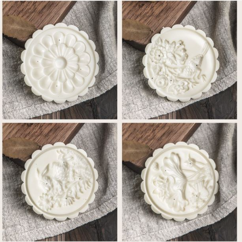 125g mooncake mould Large Floral & bird rabbit mooncake press mold presser