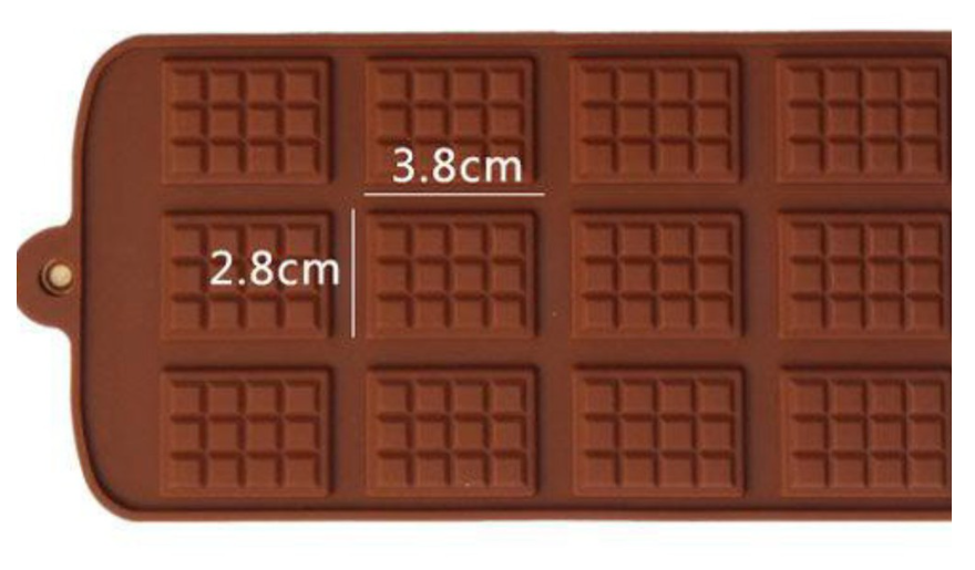 Chocolate bar silicone mould for mini chocolate bars diy waffle jelly silicon mold