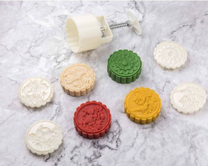 125g mooncake mould Large Floral & bird rabbit mooncake press mold presser