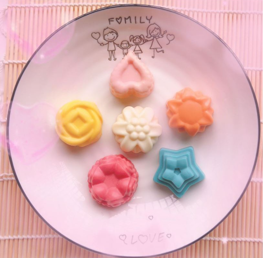 Mini jelly mould agar agar star floral heart shape mold jelly bites
