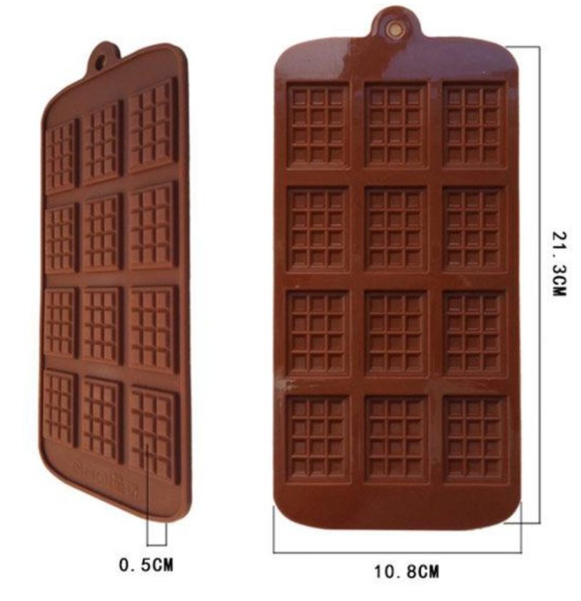 Chocolate bar silicone mould for mini chocolate bars diy waffle jelly silicon mold