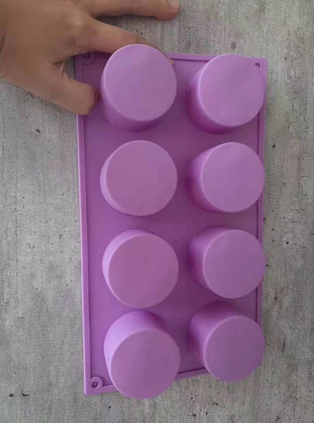 8 cavity mousse cake ring silicone mould round petite gateau jelly silicon cake mold baking pan