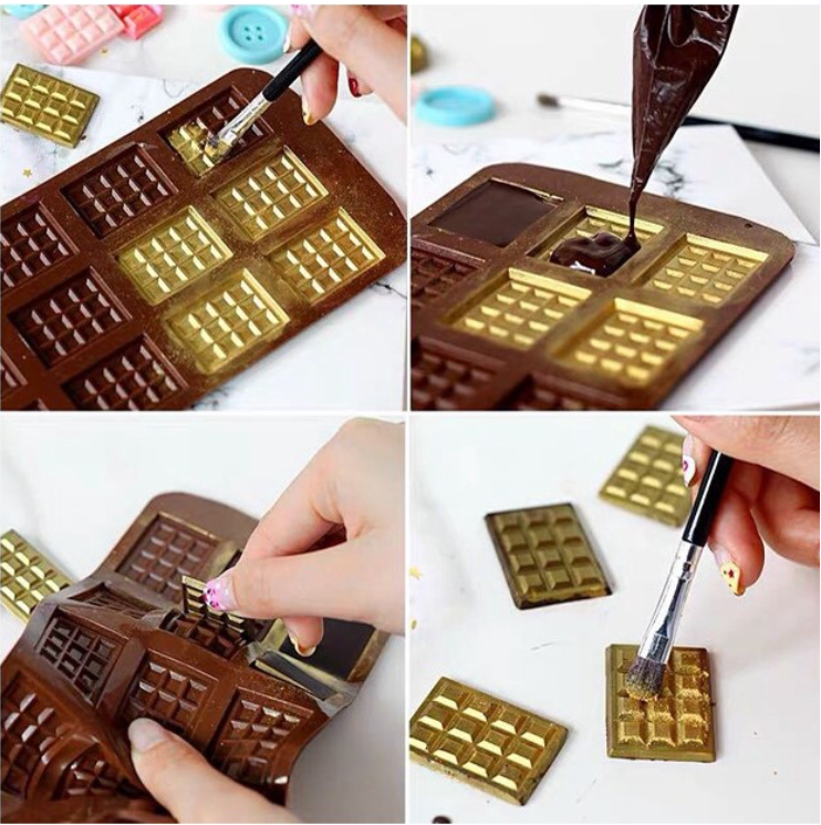 Chocolate bar silicone mould for mini chocolate bars diy waffle jelly silicon mold