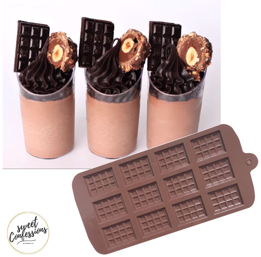 Chocolate bar silicone mould for mini chocolate bars diy waffle jelly silicon mold