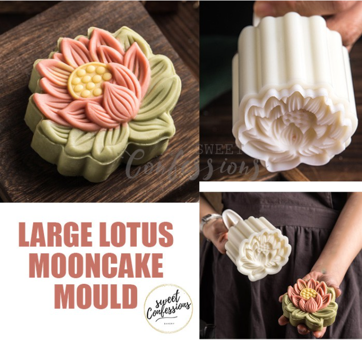 125g / 150g Large lotus flower mooncake mould plunger presser mooncake mold