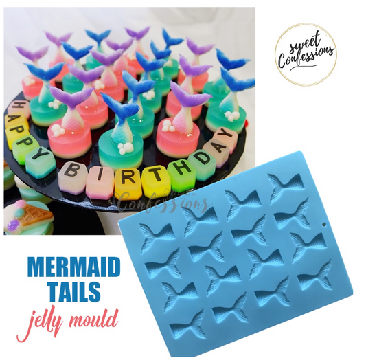 Mermaid tail jelly silicone mould fish tails agar agar ice cube chocolate silicon mold