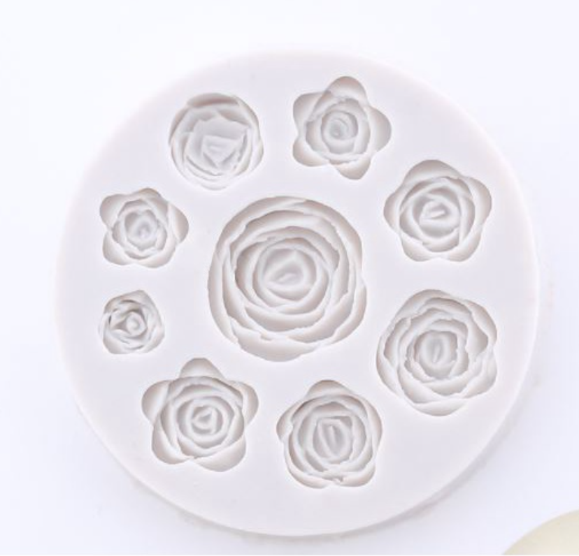 Mini Rose silicone mould fondant roses mooncake decoration mould jelly silicon mold sweet confessions