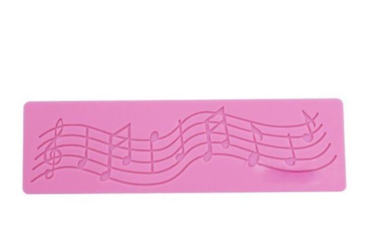 Music mould notes treble clef musical notation violin trumpet guitar mould for fondant cake decorating silicon mold