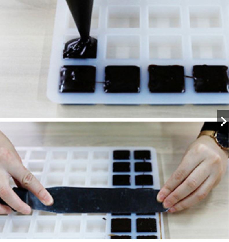 Nama chocolate mould silicon silicone for ganache chocolate ice cube mold square