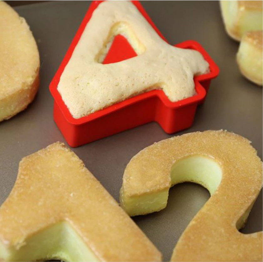 6 / 10 inch Number mould numeric cake mould number jelly silicone mould
