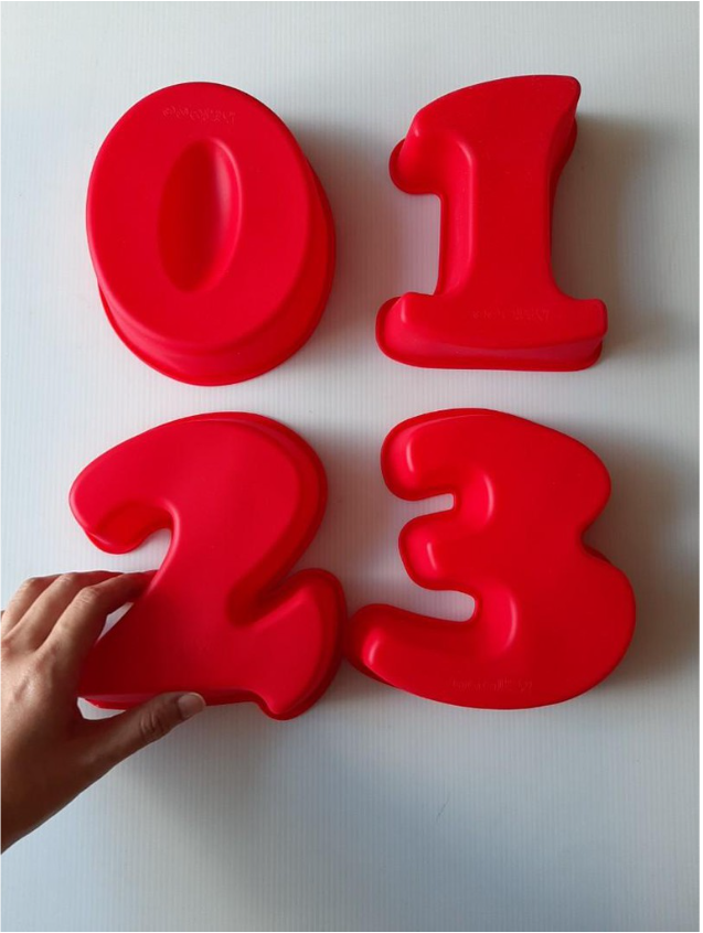 6 / 10 inch Number mould numeric cake mould number jelly silicone mould