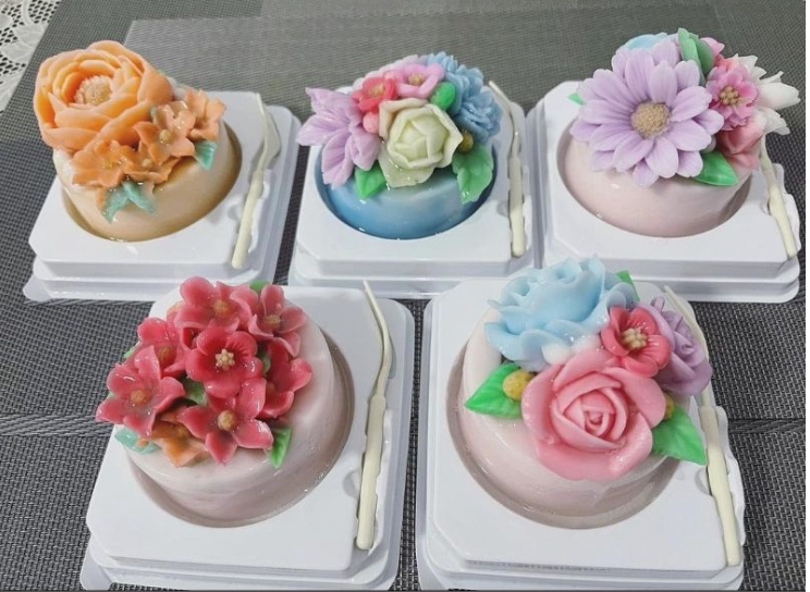 (4inch box) 10pcs mini cake box dessert packaging tray chiffon cake plastic boxes