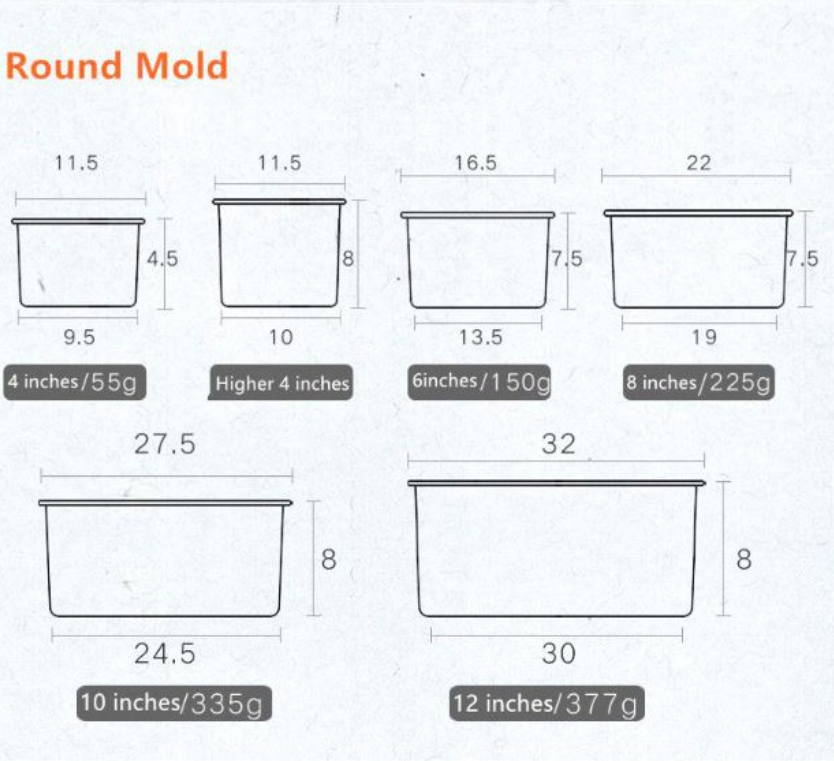 2/ 4 / 6 / 7 / 8 / 9 / 10 / 12 inch cake pan removable bottom cake mould baking tray 4 inch 6 inch 7 inch 8 inch r