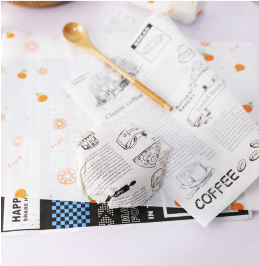 20 sheets greaseproof baking paper parchment sheets non-stick oil absorbent paper